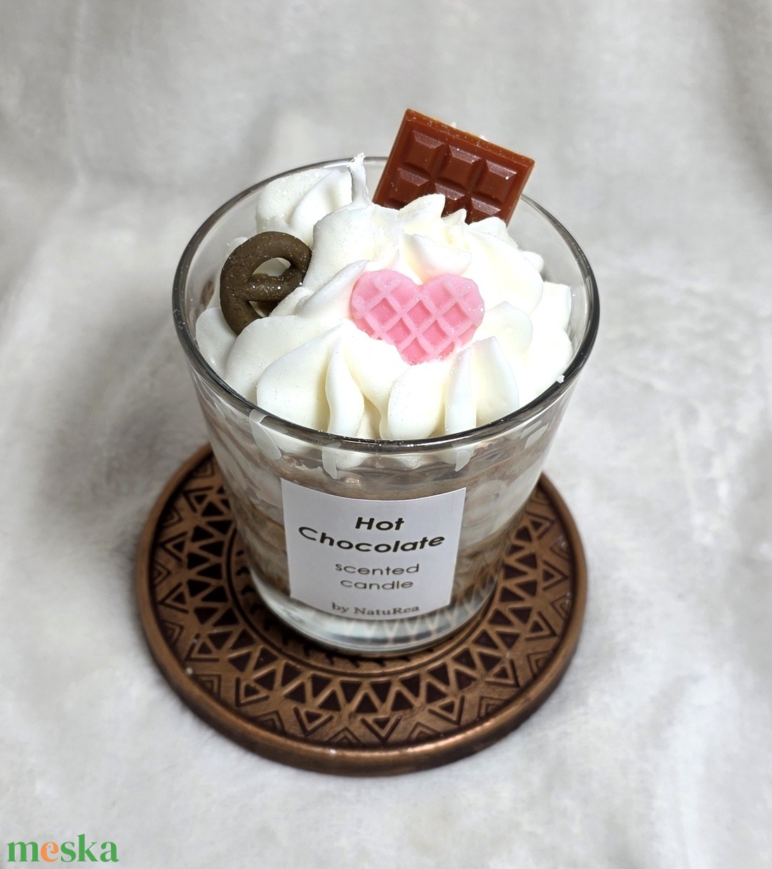 Forró Csoki desszertgyertya - otthon & életmód - gyertya, illat, aroma - gyertya - Meska.hu
