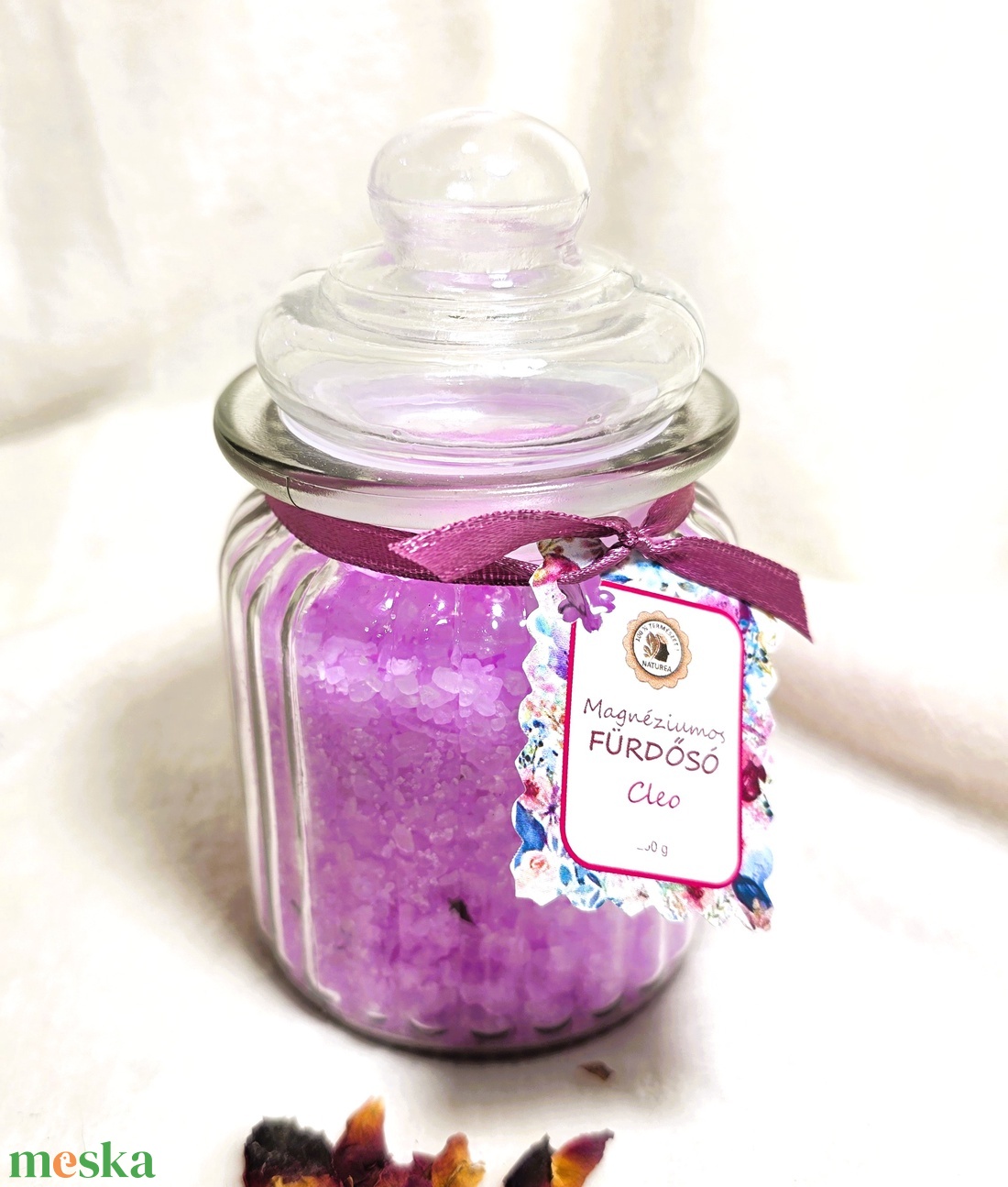 Cleo Magnéziumos Fürdősó  - szépségápolás - szappan & fürdés - fürdősó, fürdőgolyó, habfürdő - Meska.hu