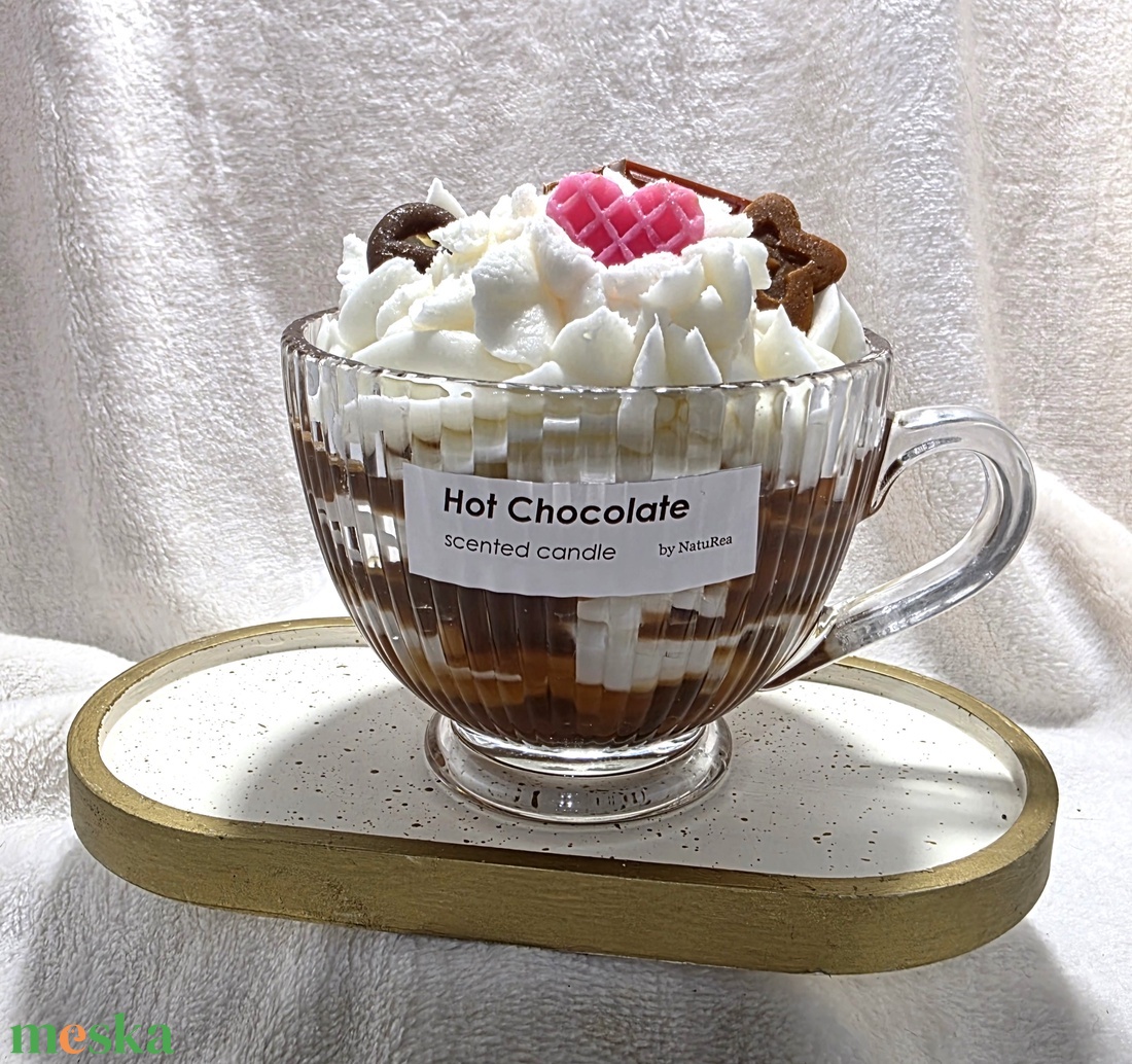 Forró Csoki desszertgyertya - otthon & életmód - gyertya, illat, aroma - gyertya - Meska.hu