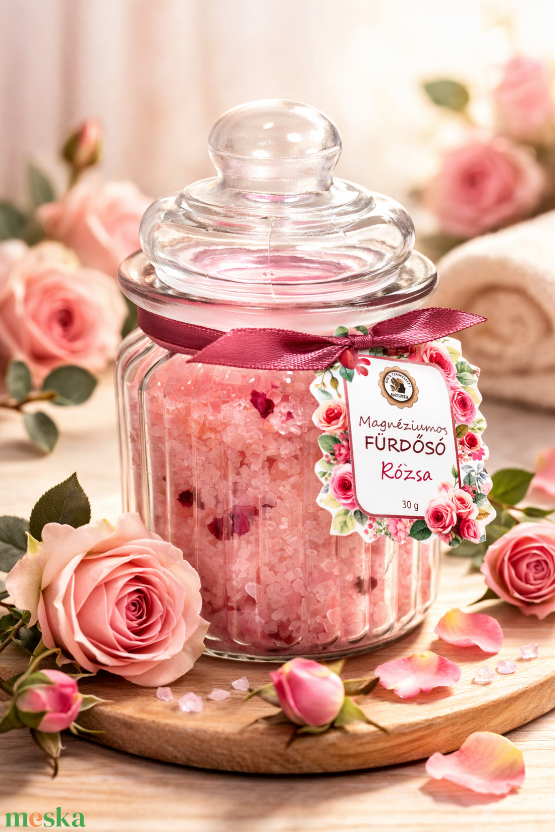 Cleo Magnéziumos Fürdősó  - szépségápolás - szappan & fürdés - fürdősó, fürdőgolyó, habfürdő - Meska.hu