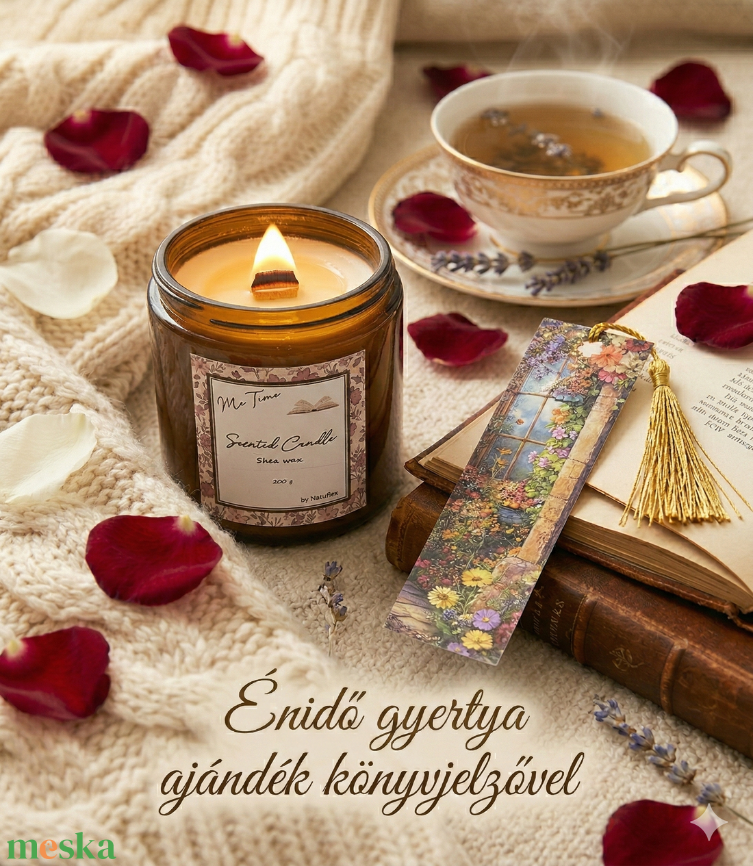 Énidő sheaviasz illatgyertya választható illatban - otthon & életmód - gyertya, illat, aroma - gyertya - Meska.hu