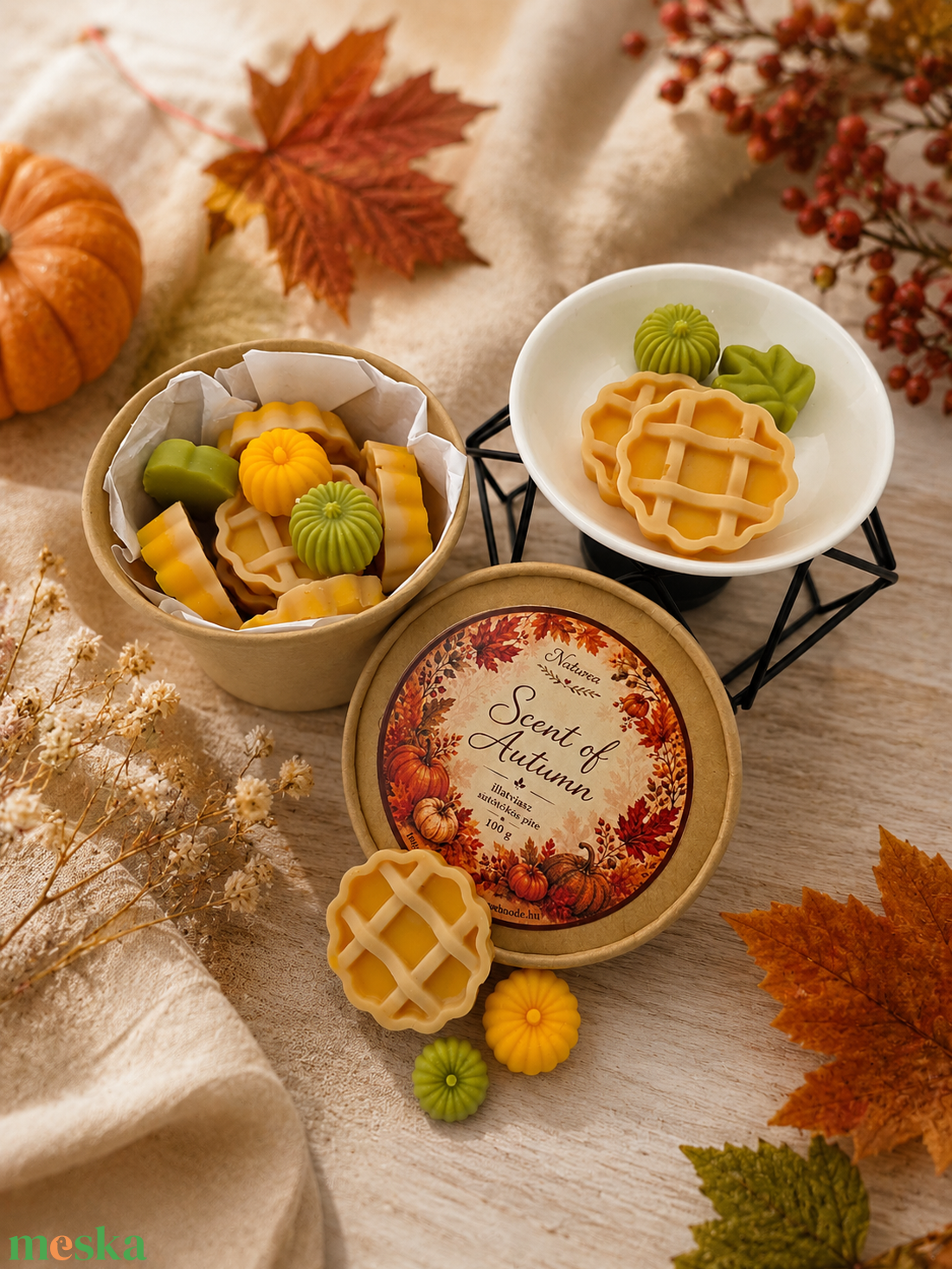 Pumkin Pie illatviasz 100 g - otthon & életmód - gyertya, illat, aroma - illatviasz - Meska.hu