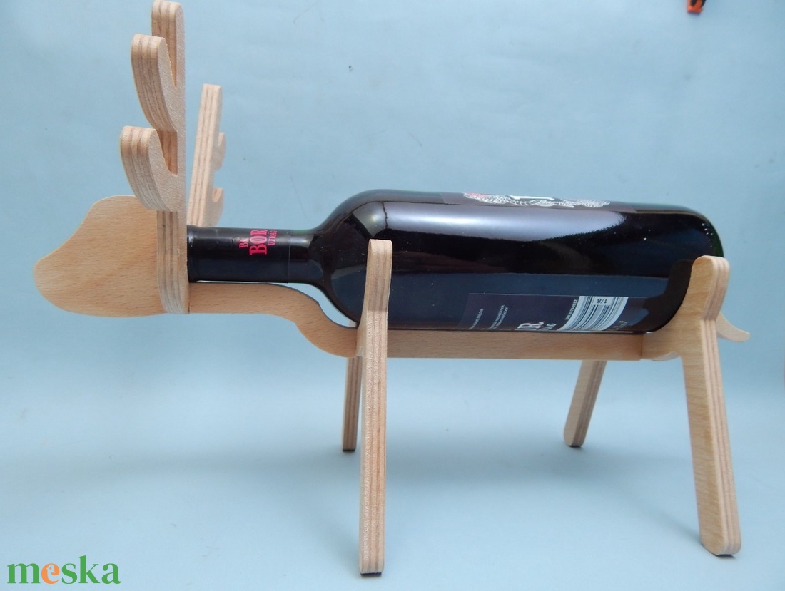 Fa szarvas bortartó - otthon & életmód - konyhafelszerelés, tálalás - tálalás - bortartó - Meska.hu