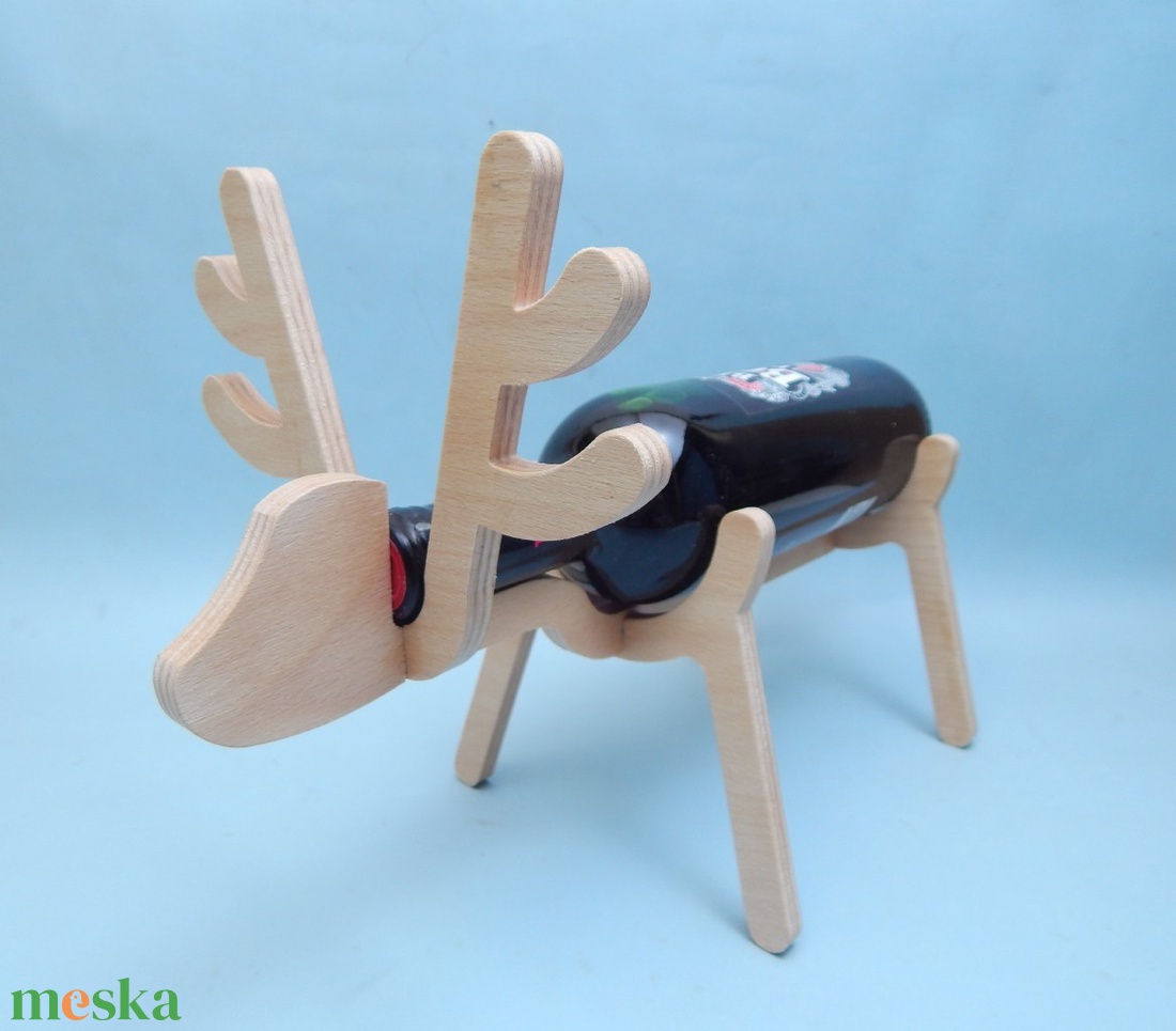 Fa szarvas bortartó - otthon & életmód - konyhafelszerelés, tálalás - tálalás - bortartó - Meska.hu