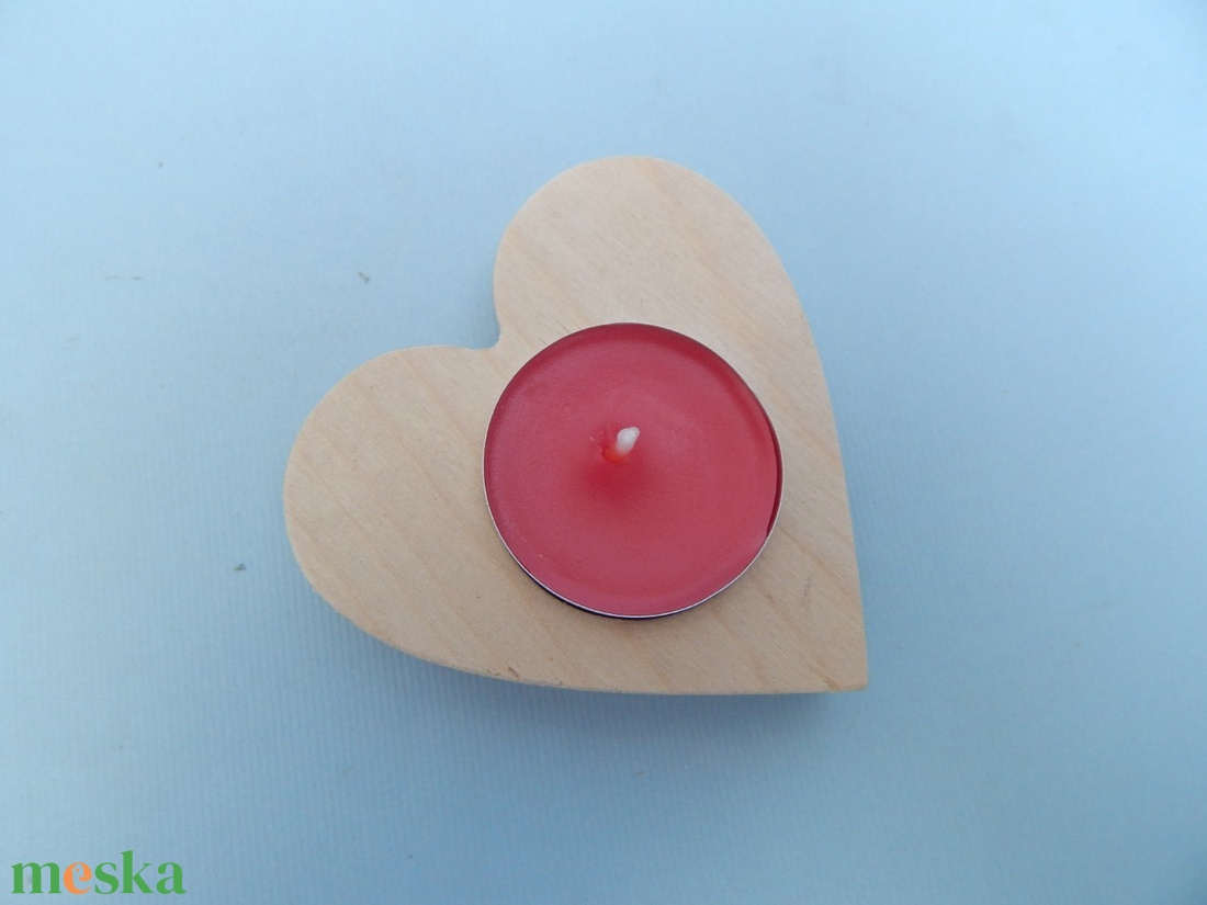 Fa szív alakú mécsestartó - otthon & életmód - gyertya, illat, aroma - mécses és mécsestartó - Meska.hu