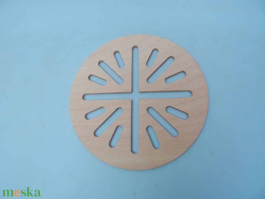 Fa edényalátét csíkos - otthon & életmód - konyhafelszerelés, tálalás - sütés, főzés - edényalátét - Meska.hu