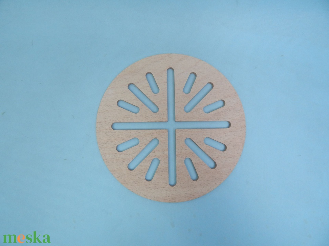 Fa edényalátét csíkos - otthon & életmód - konyhafelszerelés, tálalás - sütés, főzés - edényalátét - Meska.hu