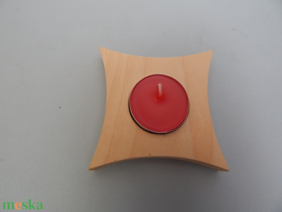 Fa rombusz alakú mécsestartó nagy - otthon & életmód - gyertya, illat, aroma - mécses és mécsestartó - Meska.hu