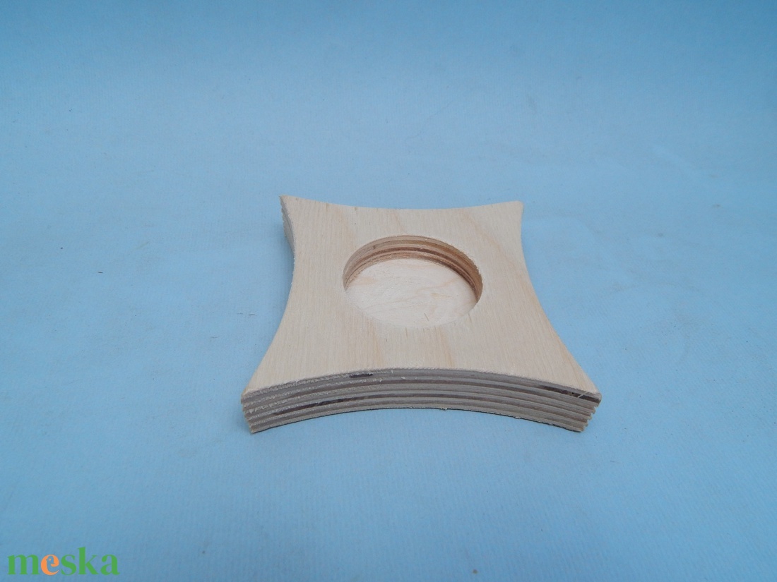 Fa rombusz alakú mécsestartó nagy - otthon & életmód - gyertya, illat, aroma - mécses és mécsestartó - Meska.hu