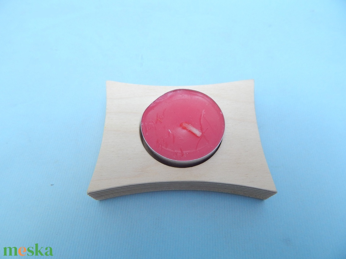 Fa rombusz alakú mécsestartó kicsi - otthon & életmód - gyertya, illat, aroma - mécses és mécsestartó - Meska.hu