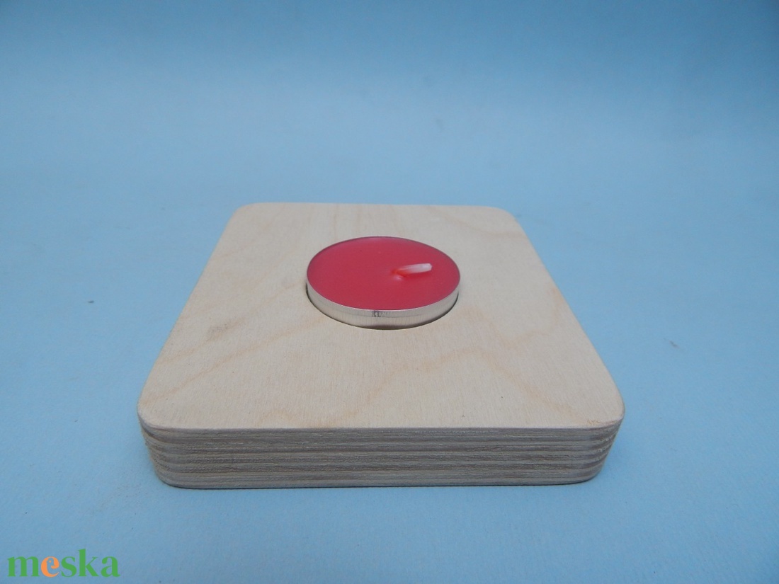 Fa kocka alakú mécsestartó - otthon & életmód - gyertya, illat, aroma - mécses és mécsestartó - Meska.hu