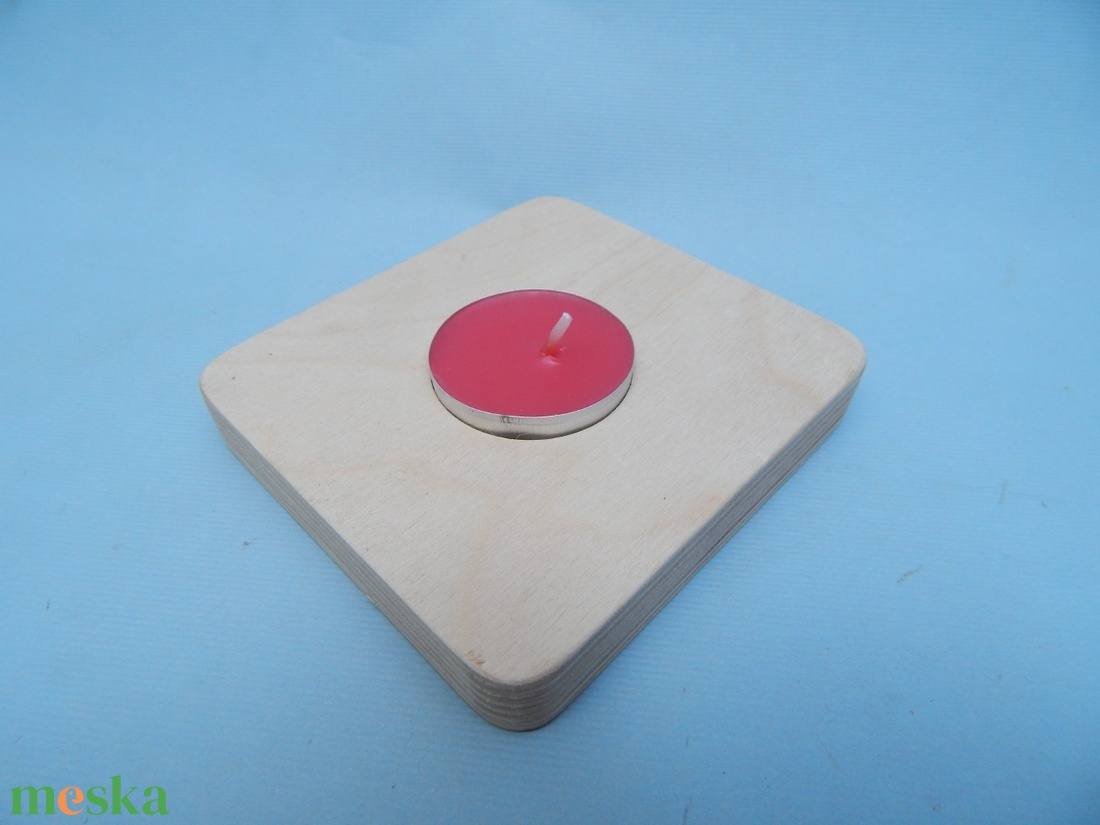 Fa kocka alakú mécsestartó - otthon & életmód - gyertya, illat, aroma - mécses és mécsestartó - Meska.hu