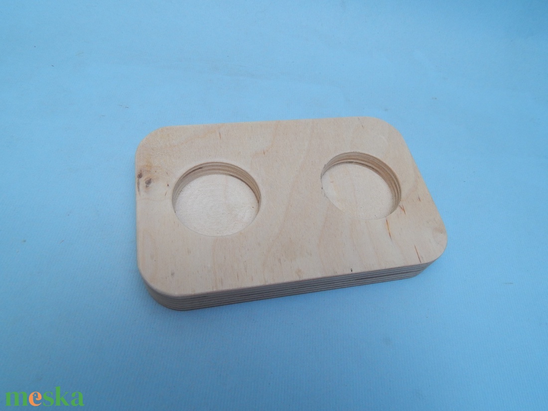 Fa téglatest alakú mécsestartó - otthon & életmód - gyertya, illat, aroma - mécses és mécsestartó - Meska.hu