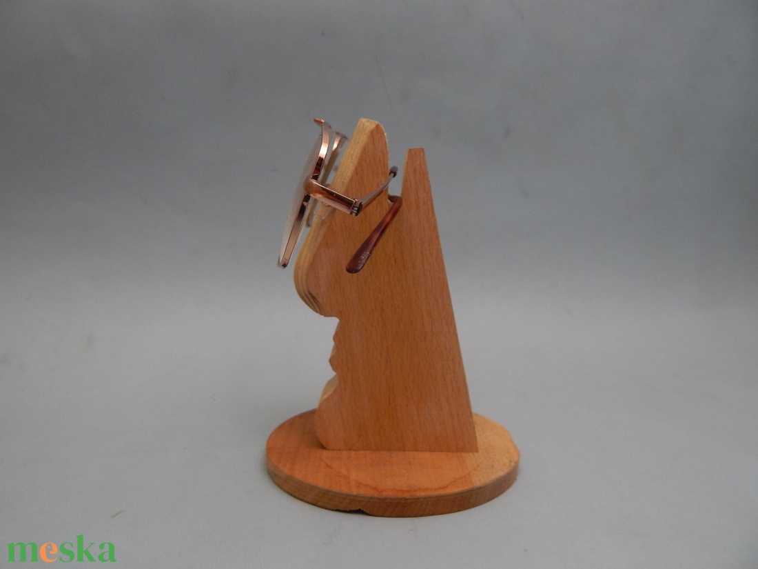 Fa szemüvegtartó orr alakzattal - otthon & életmód - dekoráció - asztal és polc dekoráció - asztaldísz - Meska.hu