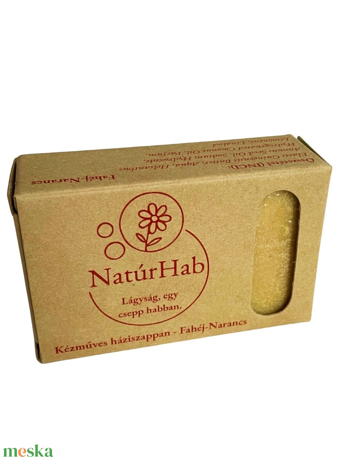 NatúrHab - Fahéj-narancs szappan - szépségápolás - szappan & fürdés - kézműves szappan - Meska.hu