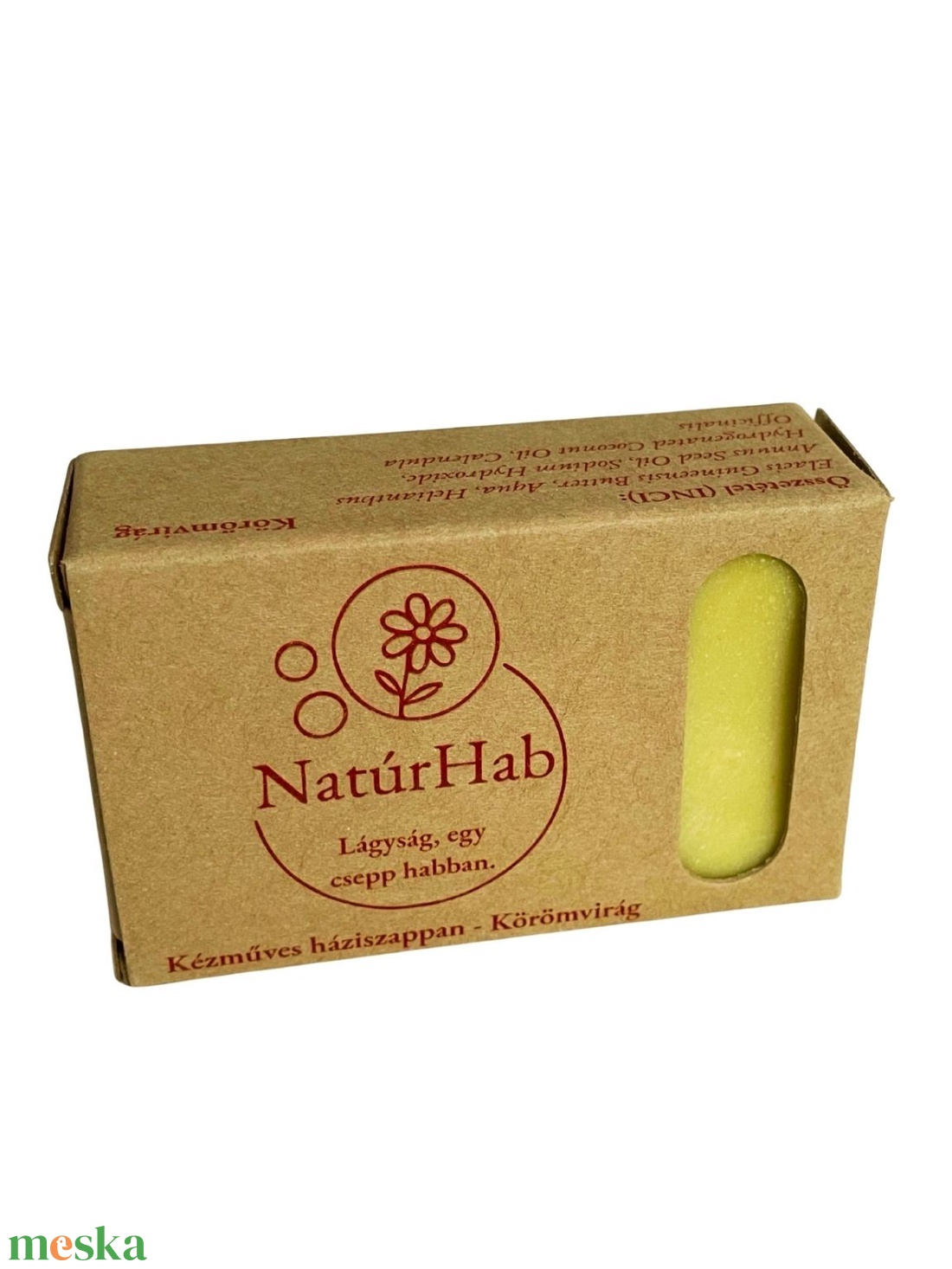 NatúrHab - Körömvirág szappan - szépségápolás - szappan & fürdés - kézműves szappan - Meska.hu
