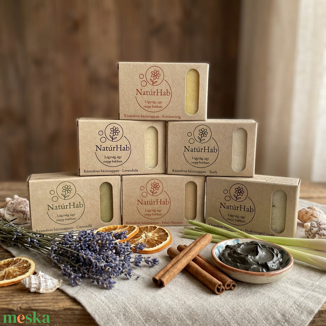 NatúrHab - ÉlményHab Kollekció - szépségápolás - szappan & fürdés - kézműves szappan - Meska.hu