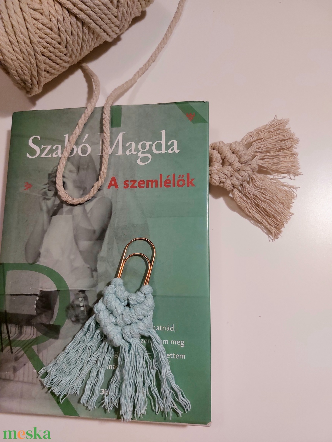 Makramé könyvjelző három színben (3db/csomag) - könyv & zene - könyvjelző - Meska.hu