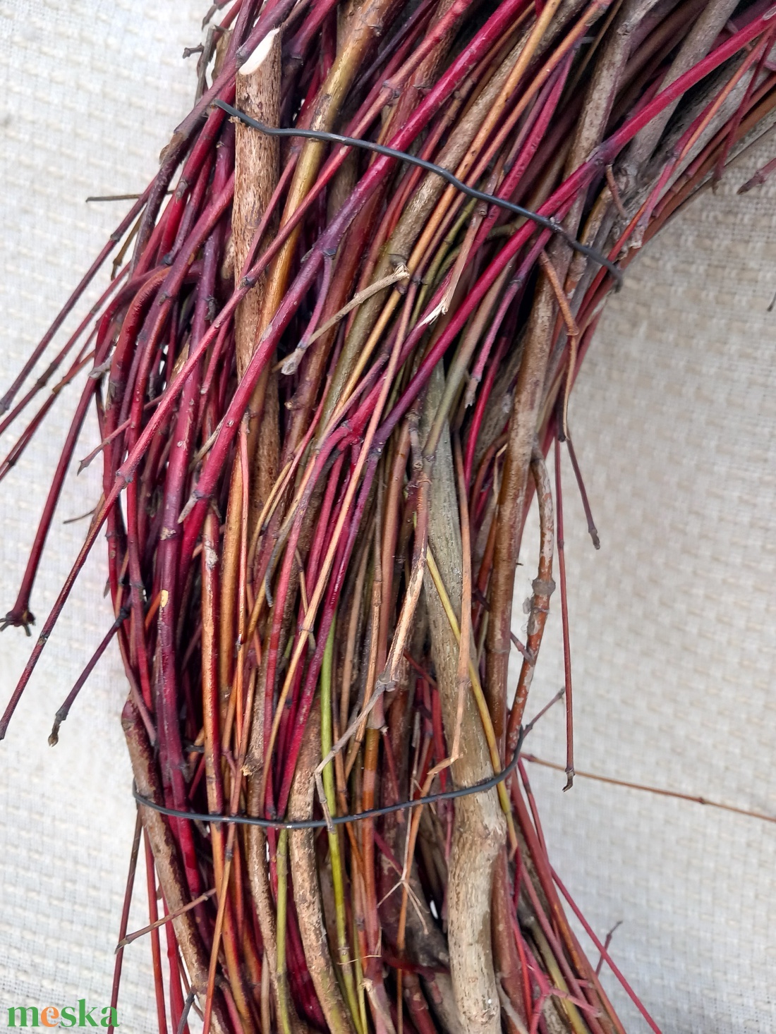 Óriás vessző koszorú alap - kellékek & szerszámok - dekorációs kellékek - koszorú, koszorúalap - Meska.hu