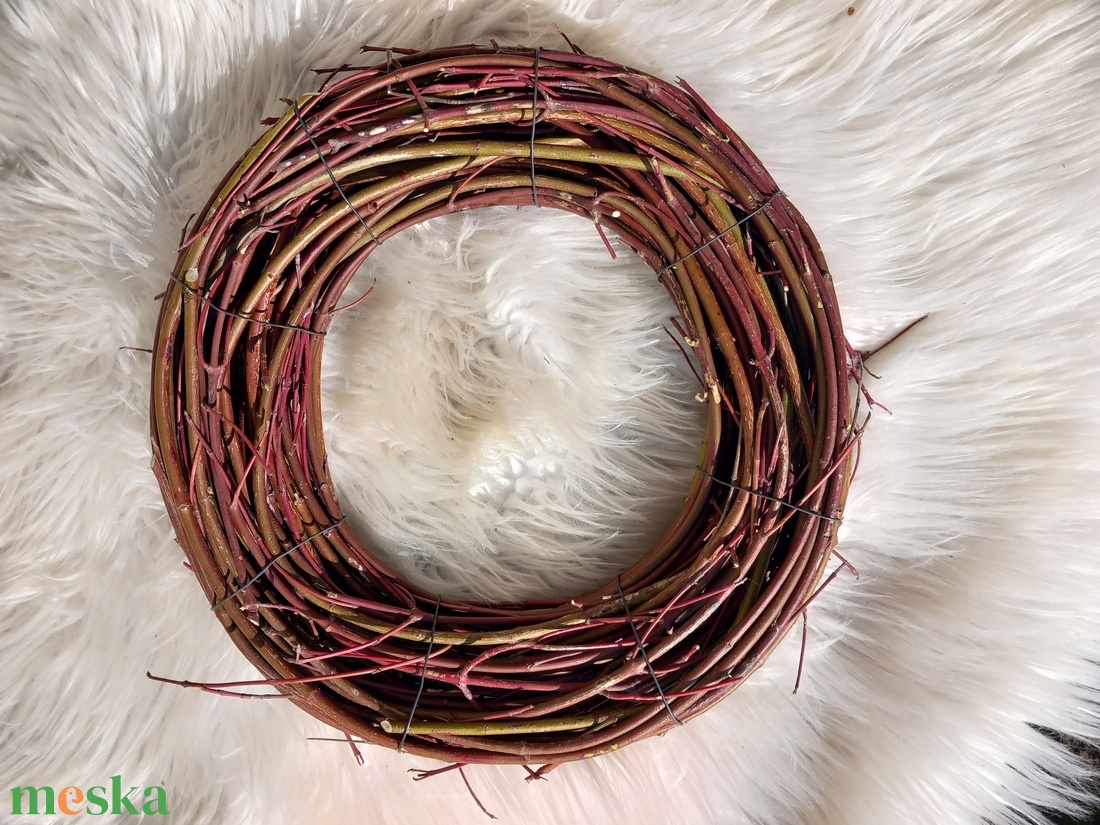 Vörösvessző koszorú alap - kellékek & szerszámok - dekorációs kellékek - koszorú, koszorúalap - Meska.hu