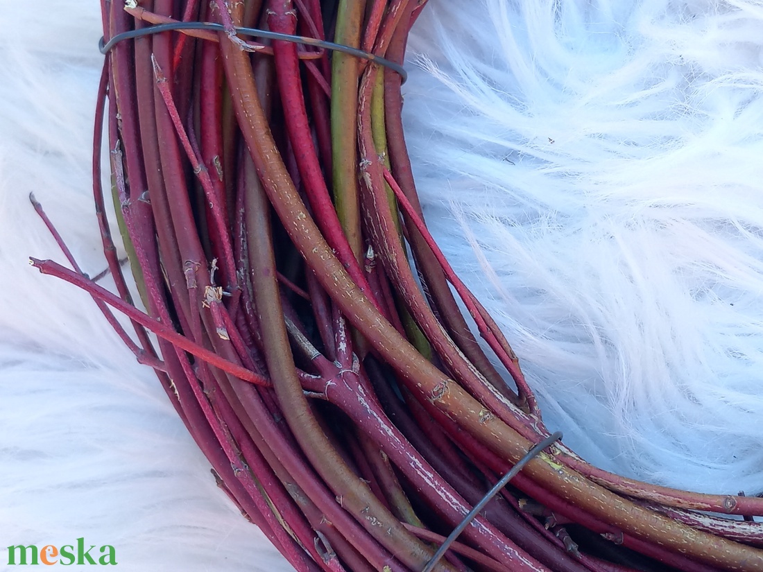 Vörösvessző koszorú alap - kellékek & szerszámok - dekorációs kellékek - koszorú, koszorúalap - Meska.hu