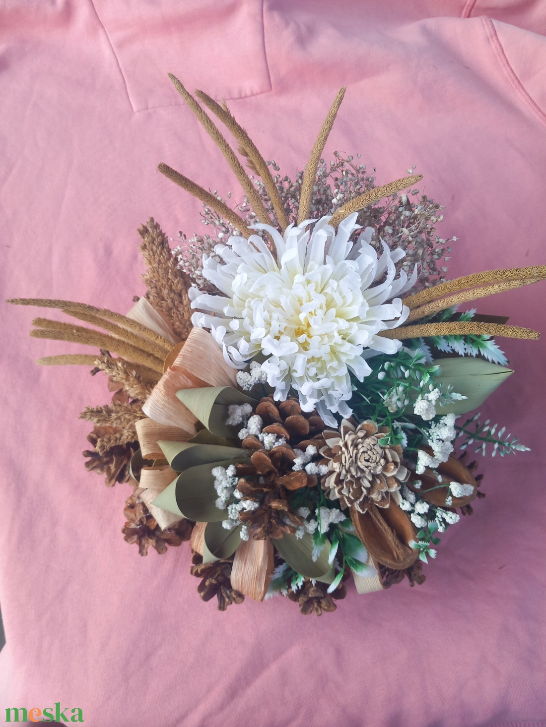 Kegyeleti koszorú - otthon & életmód - vallás - temetkezési tárgy - sírdísz, kegyeleti dísz - Meska.hu