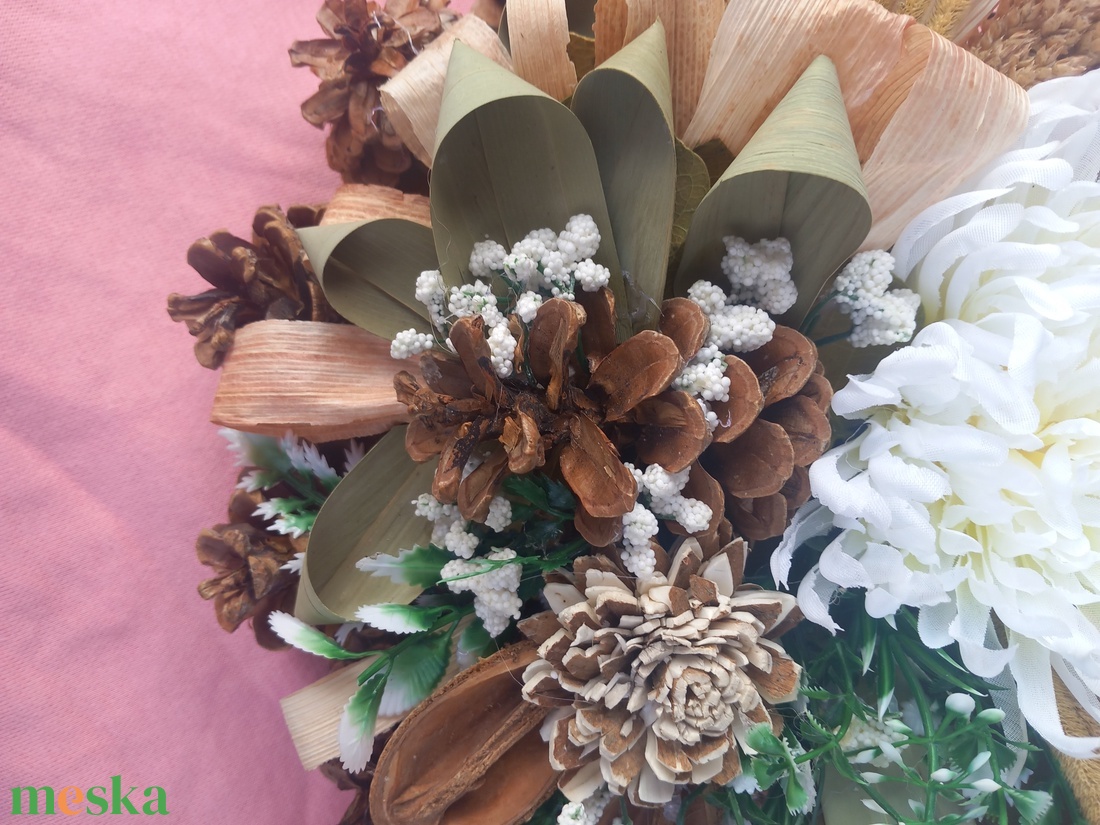 Kegyeleti koszorú - otthon & életmód - vallás - temetkezési tárgy - sírdísz, kegyeleti dísz - Meska.hu