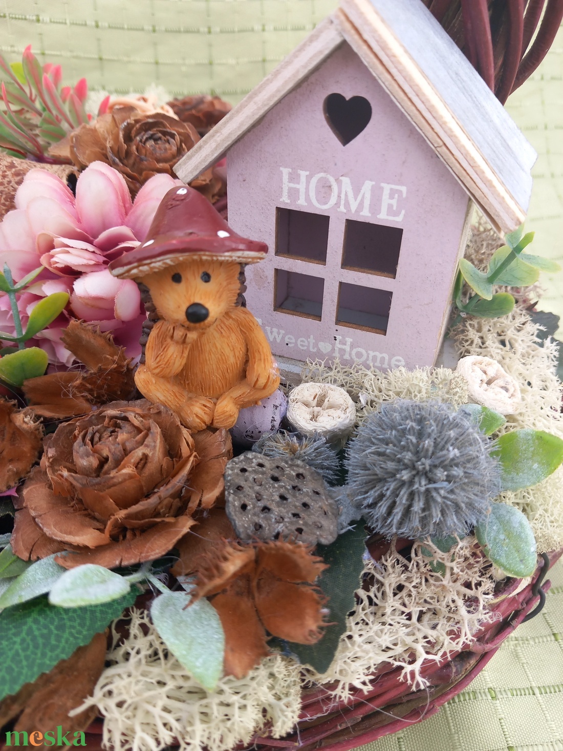 Vessző karikákból készült kosár  -  - Meska.hu