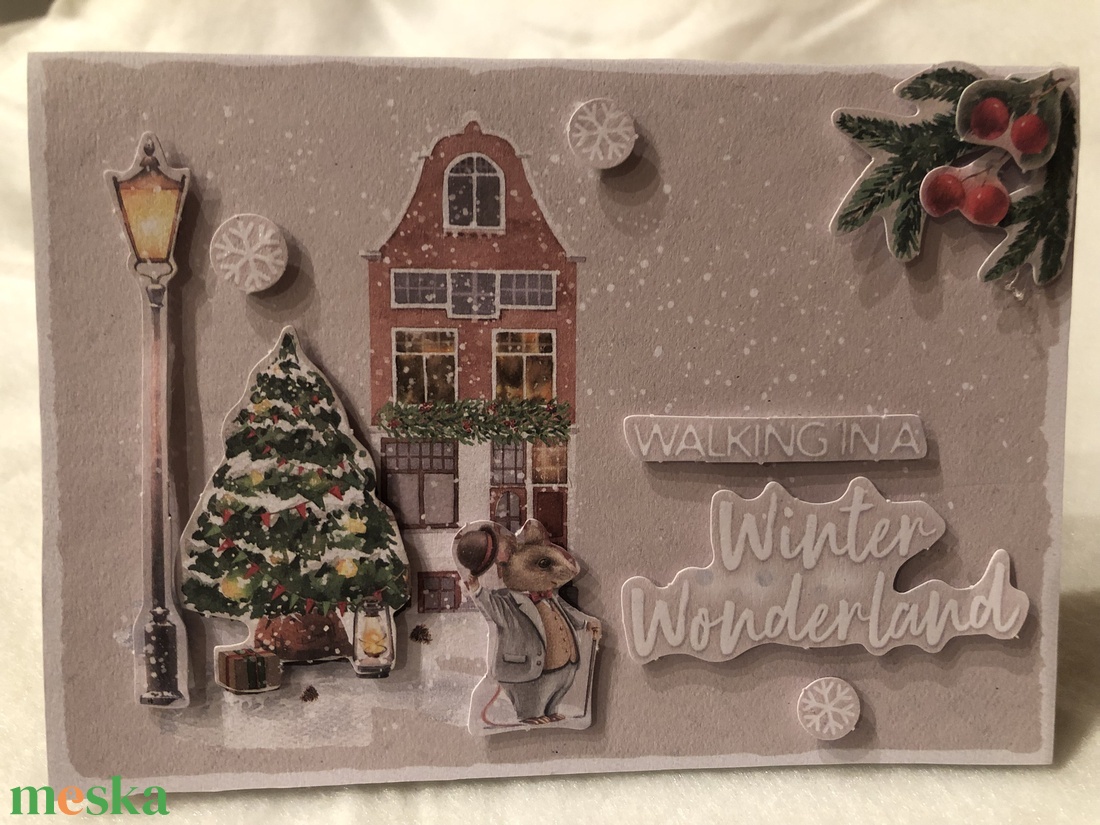 3D Karácsonyi képeslap - otthon & életmód - papír, írószer - Meska.hu