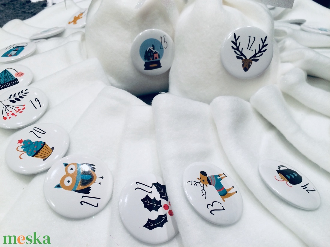 25 db Adventi zsákocska - karácsony - adventi díszek - adventi naptár - Meska.hu 25 db Adventi zsákocska - karácsony - adventi díszek - adventi naptár - Meska.hu