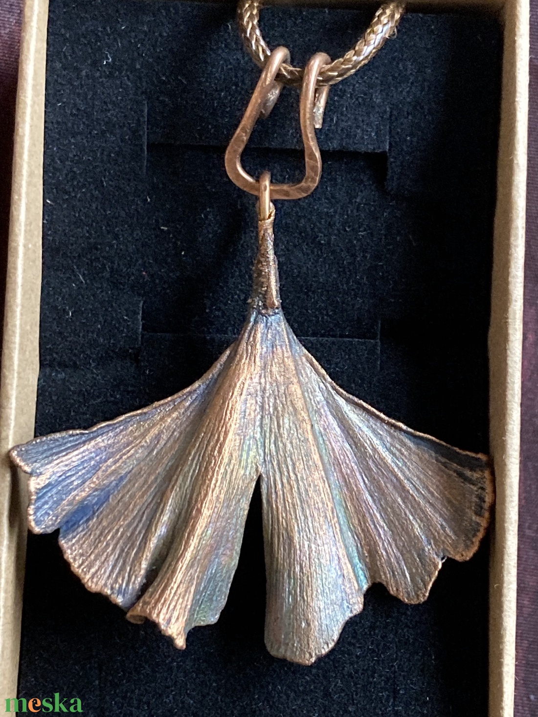 Ginkgo  - ékszer - nyaklánc - medálos nyaklánc - Meska.hu