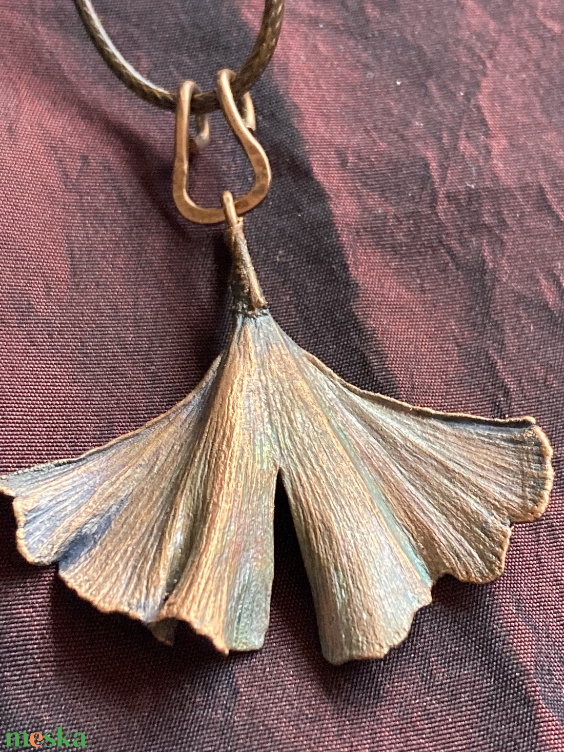 Ginkgo  - ékszer - nyaklánc - medálos nyaklánc - Meska.hu