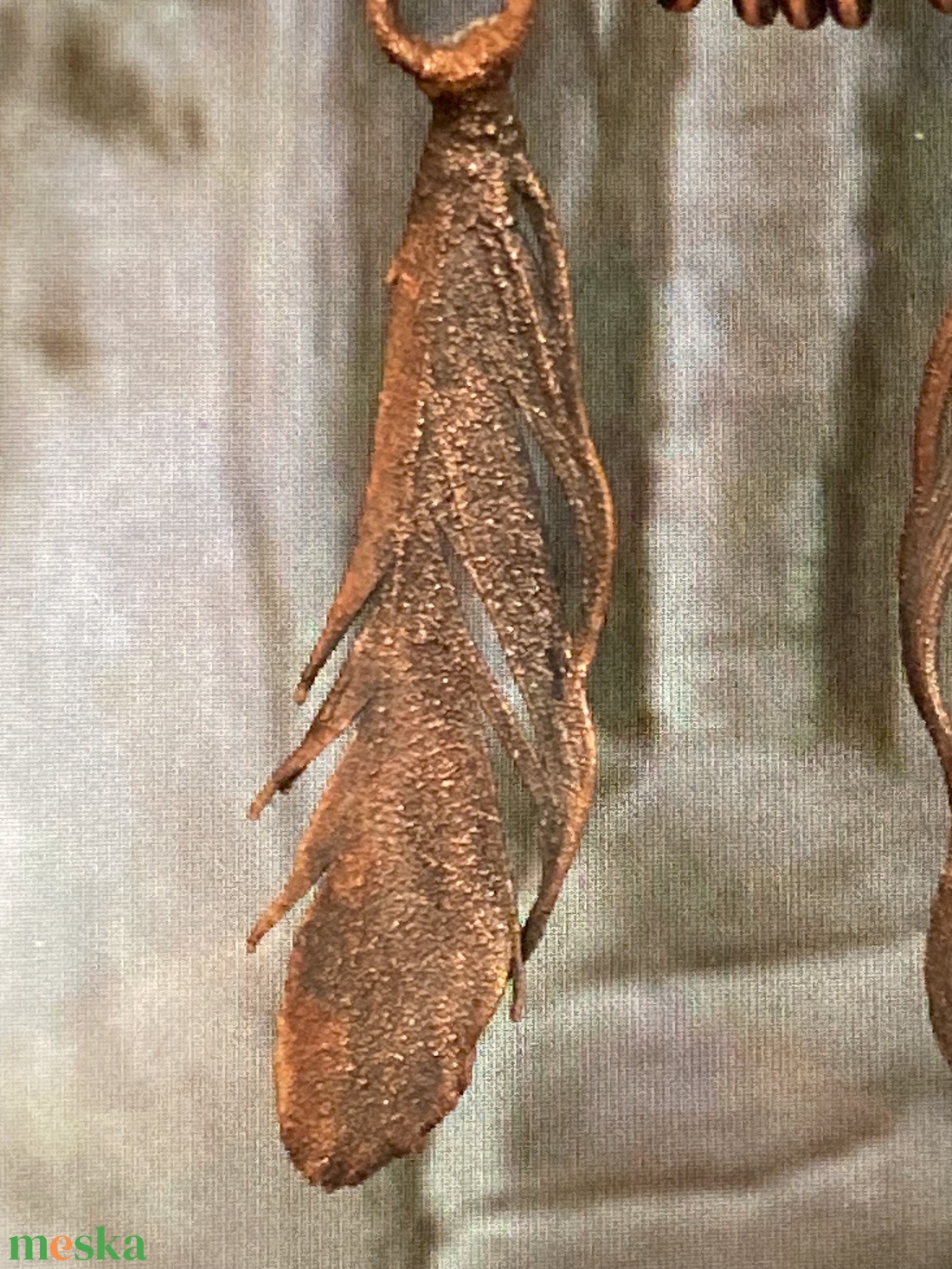 Réz koponya tollakkal - ékszer - nyaklánc - medálos nyaklánc - Meska.hu