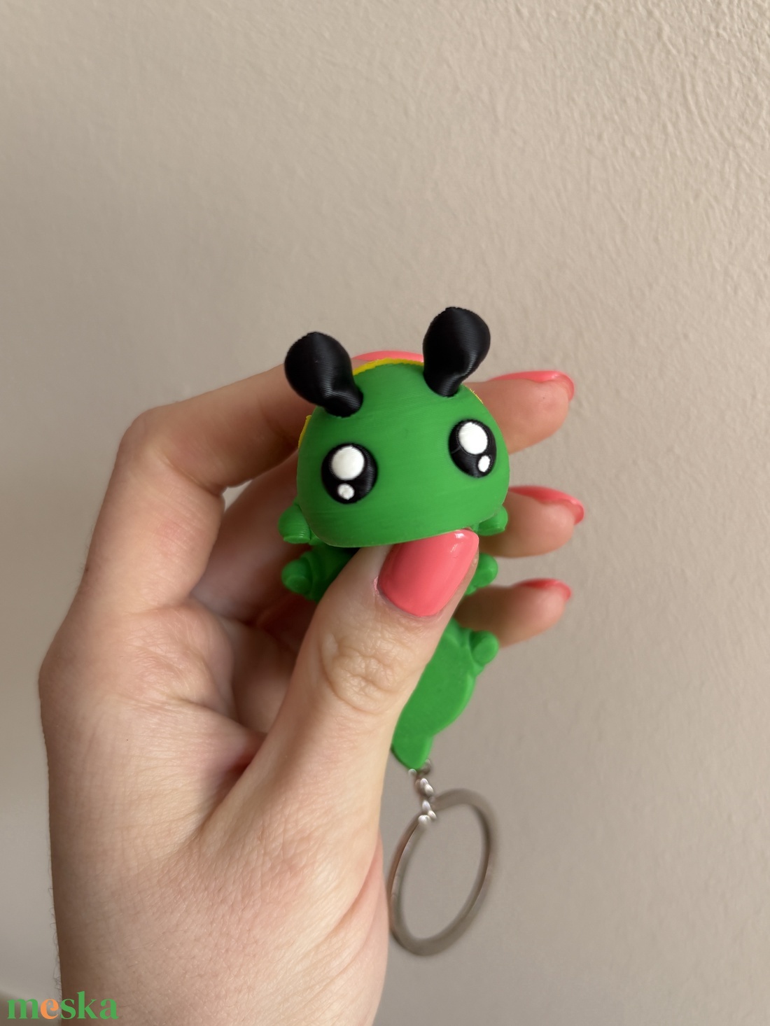 3D nyomtatott hernyós kulcstartó - táska & tok - kulcstartó & táskadísz - kulcstartó - Meska.hu