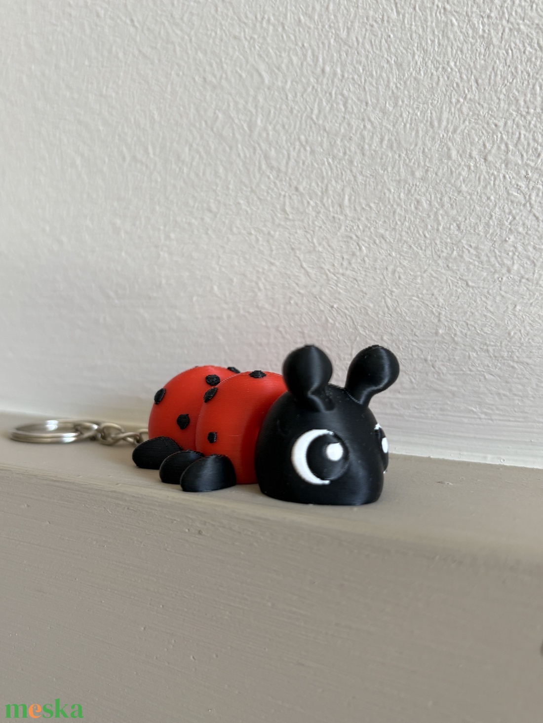 3D nyomtatott katicás kulcstartó� - táska & tok - kulcstartó & táskadísz - kulcstartó - Meska.hu