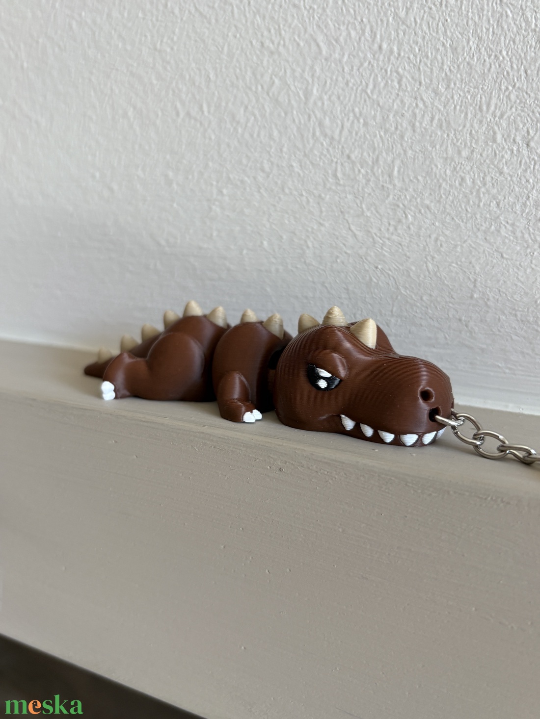 3D nyomtatott dinós kulcstartó - táska & tok - kulcstartó & táskadísz - kulcstartó - Meska.hu