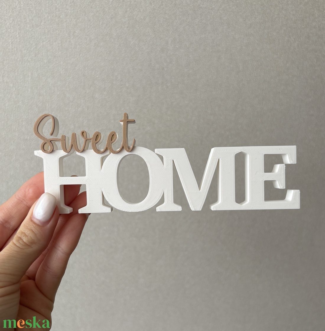 3D nyomtatott Home felírat - otthon & életmód - dekoráció - dísztárgy - Meska.hu