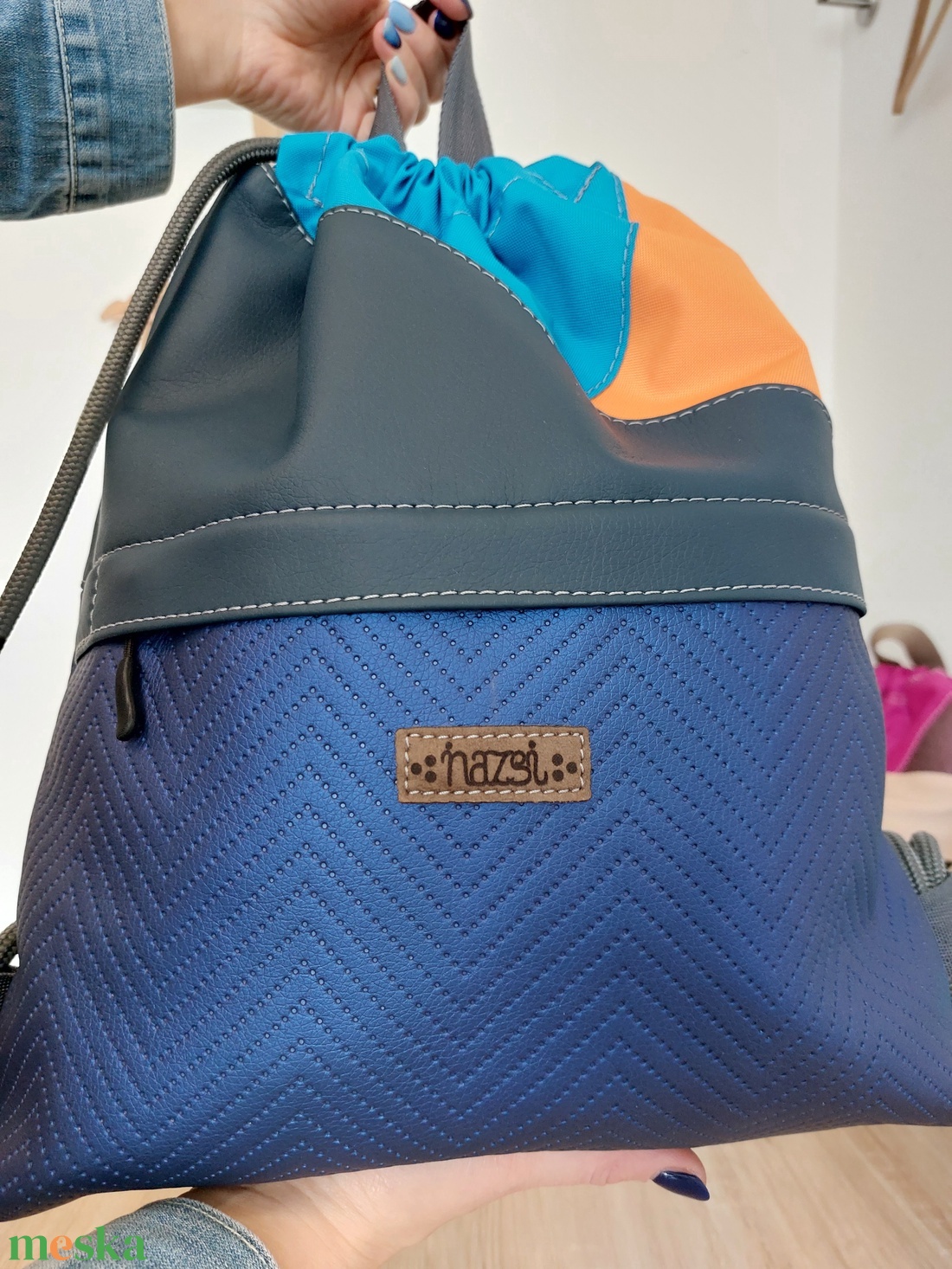 Gymbag  - Zsinóros hátizsák - táska & tok - hátizsák - tornazsák, gymbag - Meska.hu