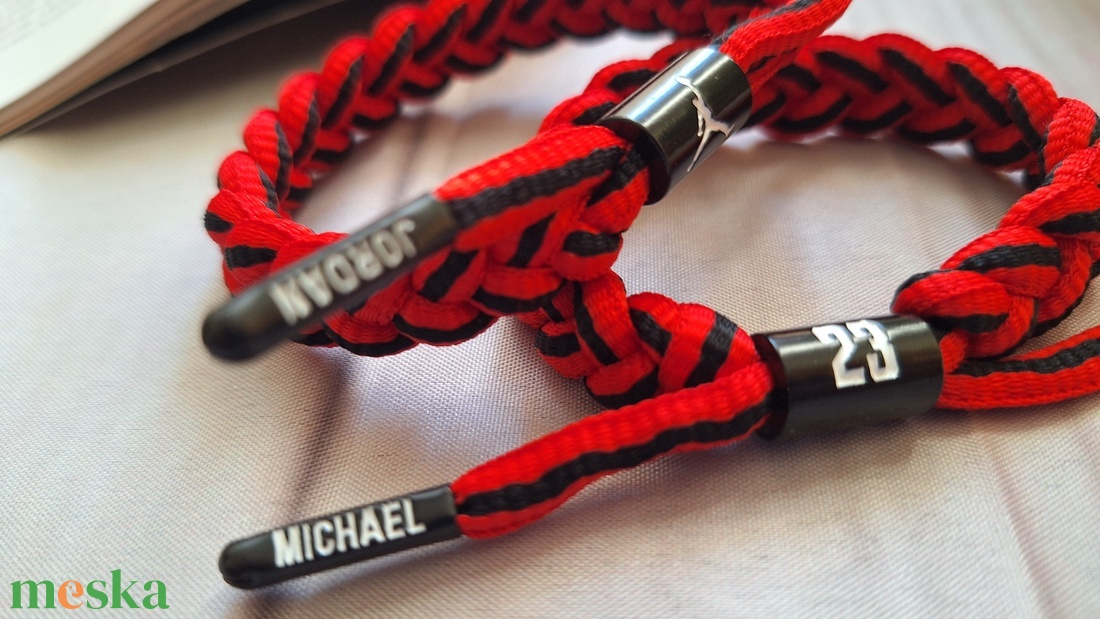 Michael Jordan fonott karkötő - ékszer - karkötő - fonott karkötő - Meska.hu