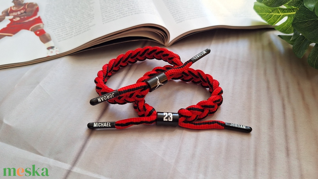 Michael Jordan fonott karkötő - ékszer - karkötő - fonott karkötő - Meska.hu