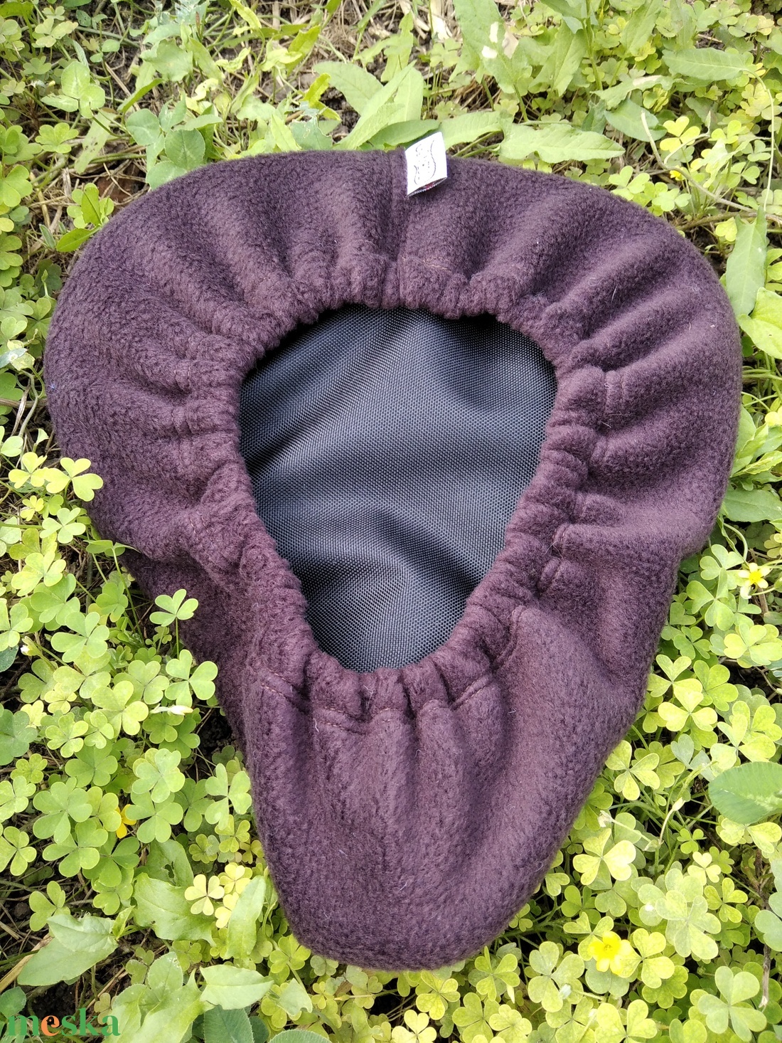 Téli kerékpár üléshuzat vízhatlan réteggel, sárga virág  - táska & tok - edzőtáskák - edzőtáskák - Meska.hu