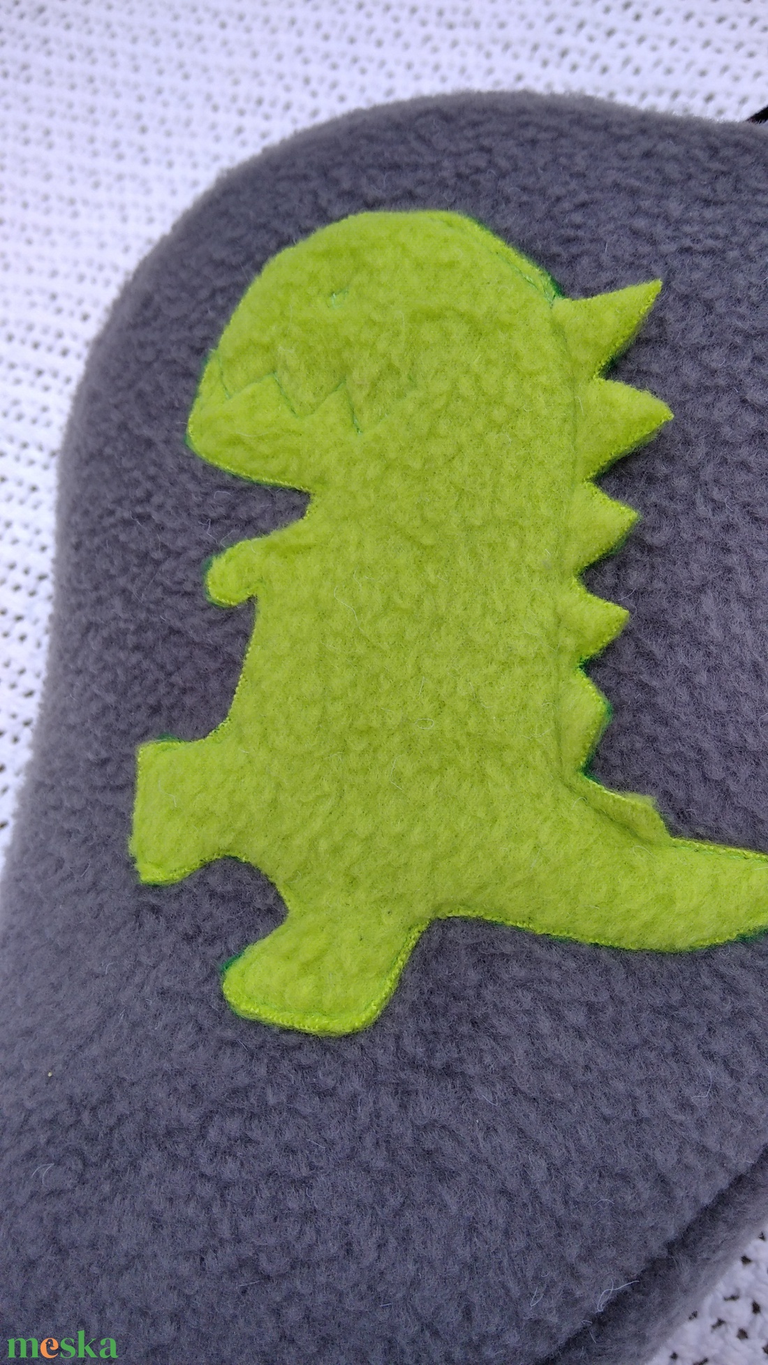 Gyermek téli kerékpár üléshuzat vízhatlan réteggel, Dínó - táska & tok - edzőtáskák - edzőtáskák - Meska.hu