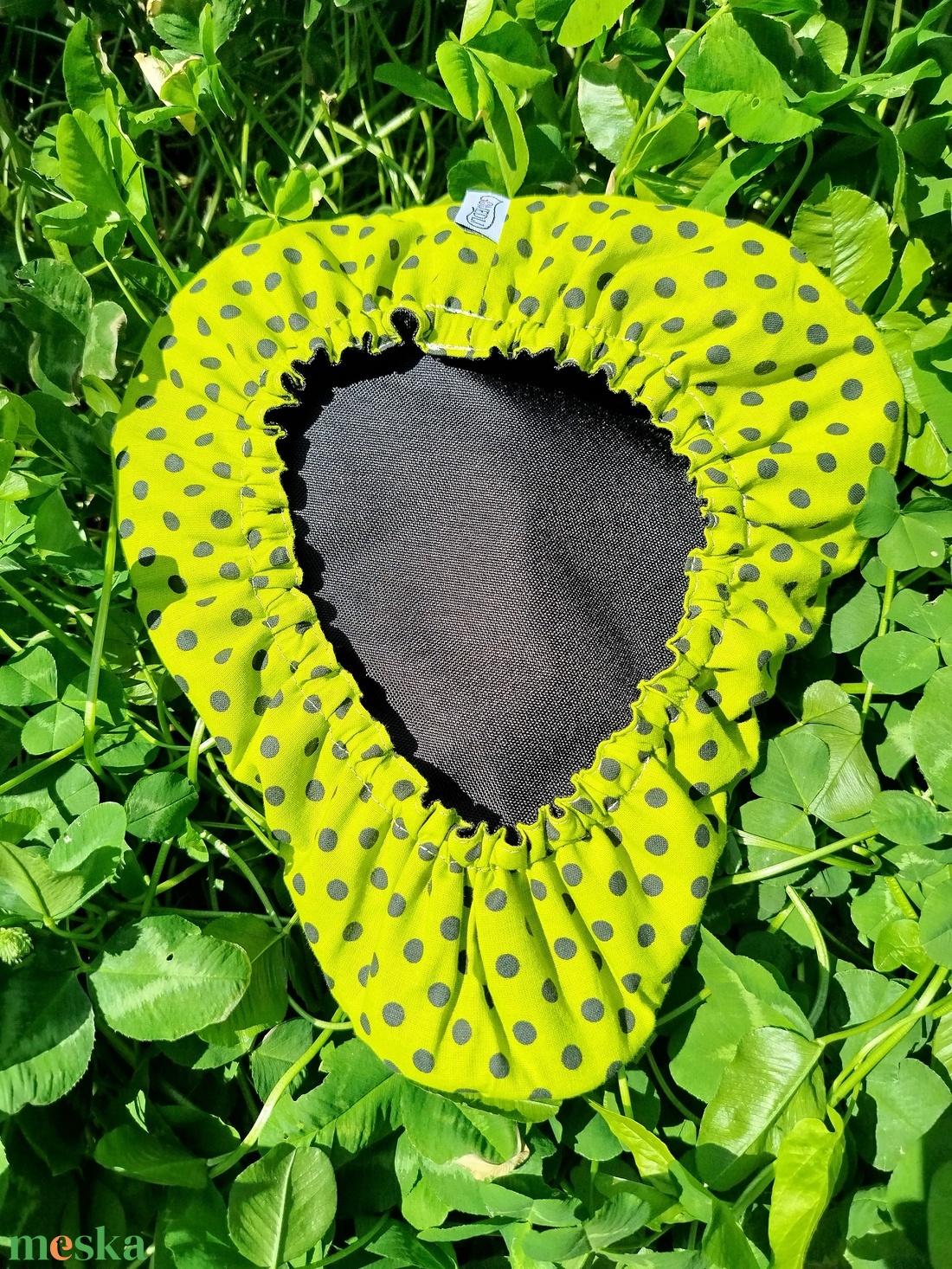 Ki-be fordítható kerékpár üléshuzat kivi zöld pöttyös  - táska & tok - edzőtáskák - edzőtáskák - Meska.hu