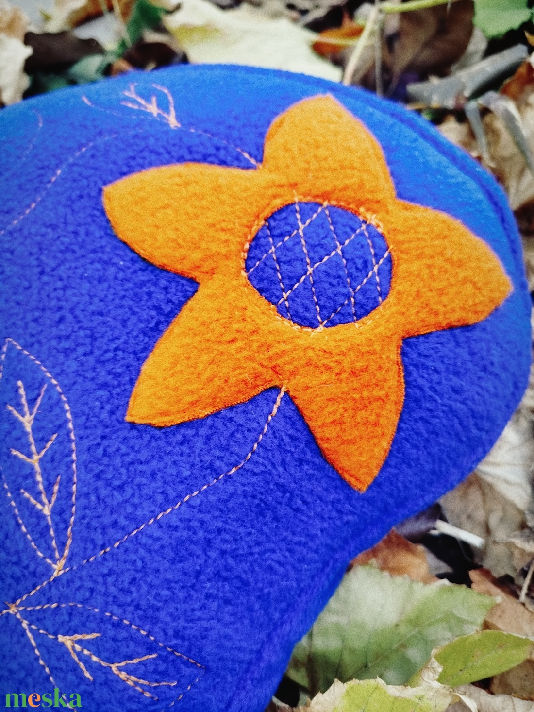 Nagy méretű téli kerékpár üléshuzat vízhatlan réteggel, virág  - táska & tok - edzőtáskák - edzőtáskák - Meska.hu