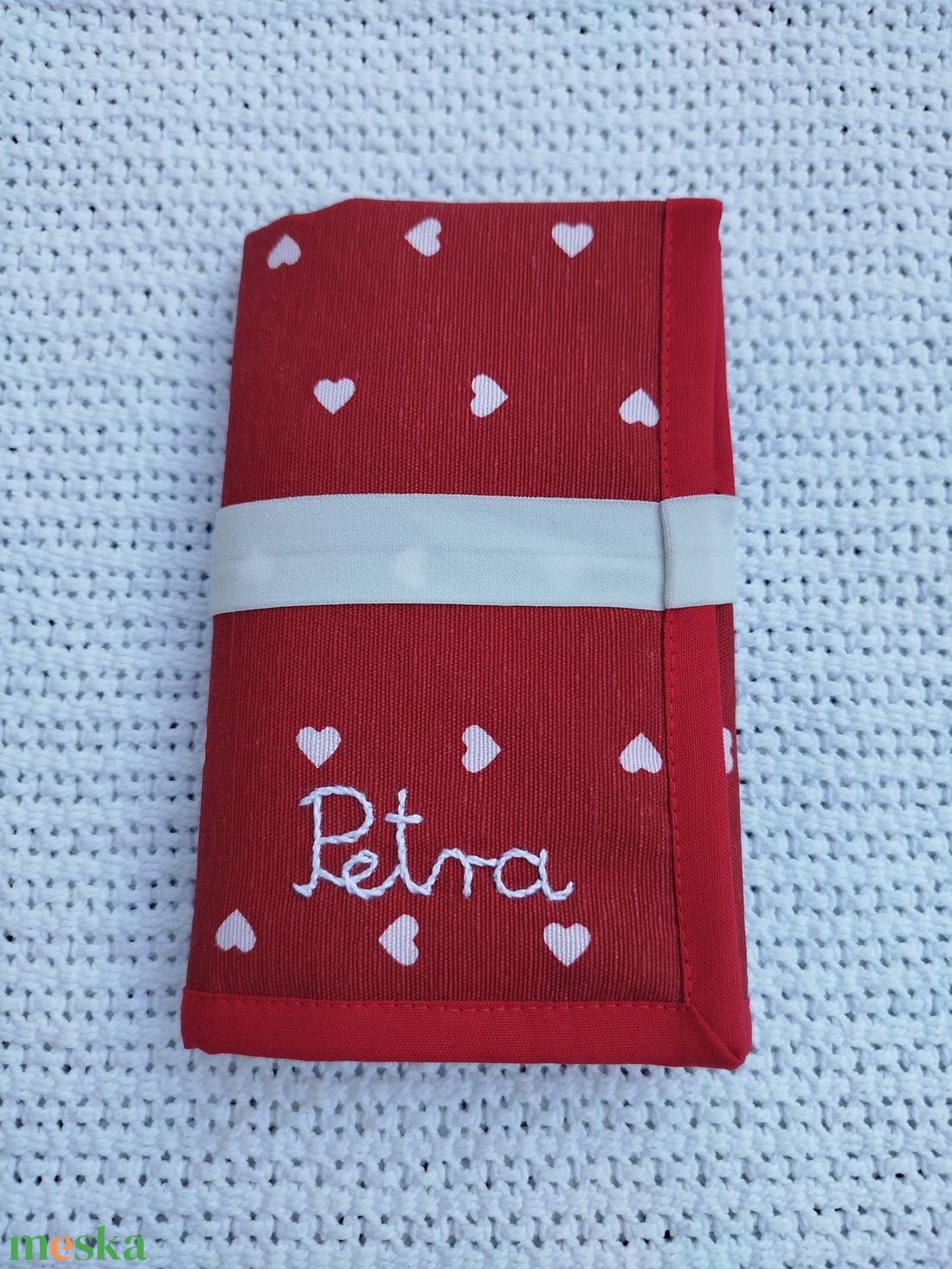 Horgolótű tartó egyedi hímzéssel - otthon & életmód - tárolás & rendszerezés - tárolókosár - Meska.hu