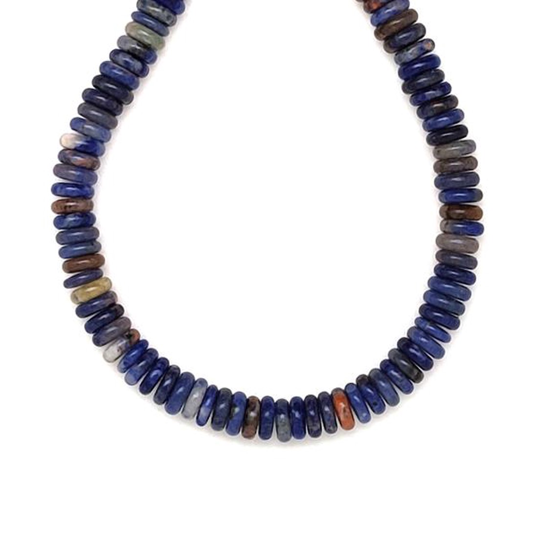 Szodalit korong 6,5x2mm  ékszerkészítő alapanyag (füzér) - kellékek & szerszámok - ásvány alapanyag - ásványfüzér - Meska.hu