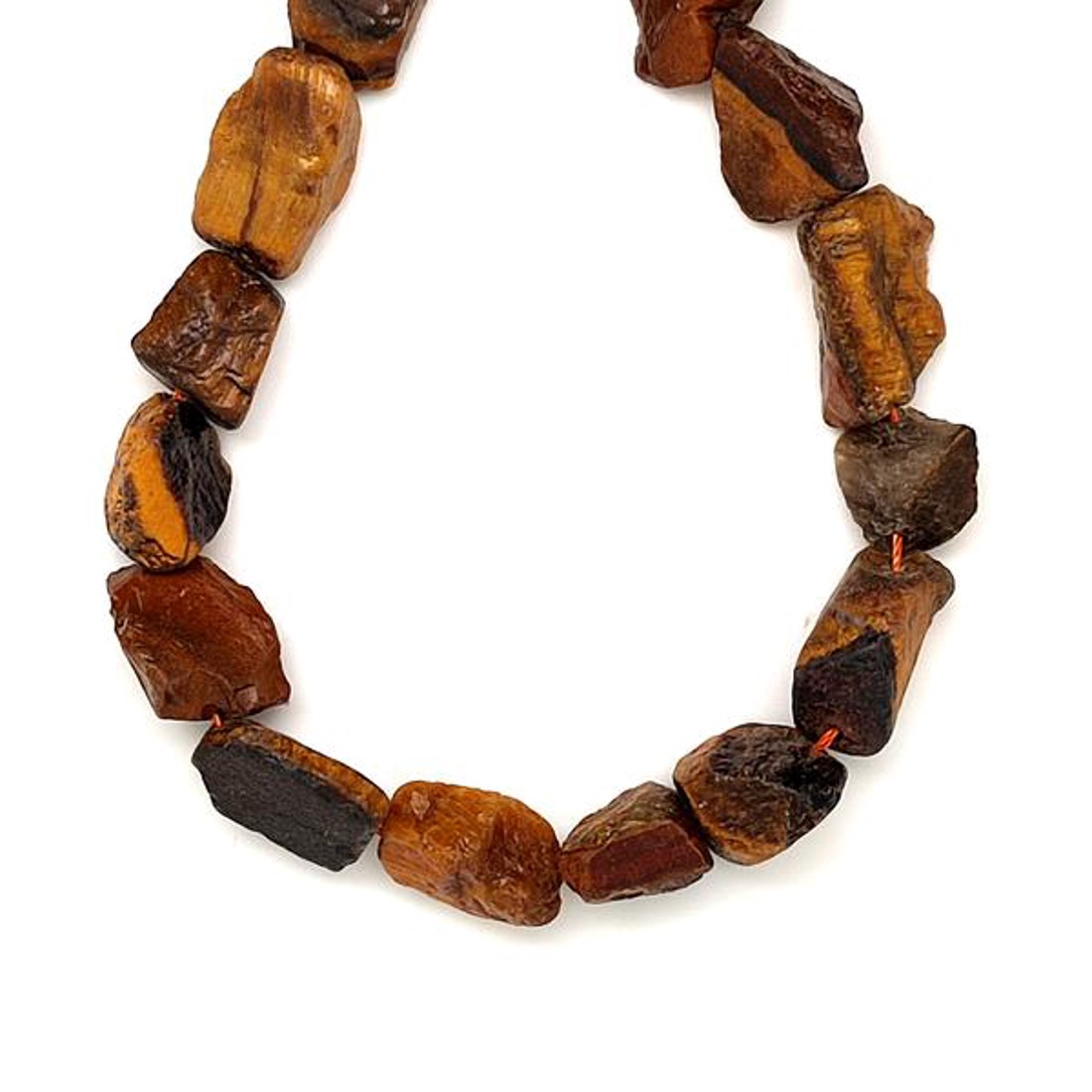 Tigrisszem nyers darabok 12-15mm  ékszerkészítő alapanyag (füzér) - kellékek & szerszámok - ásvány alapanyag - ásványfüzér - Meska.hu