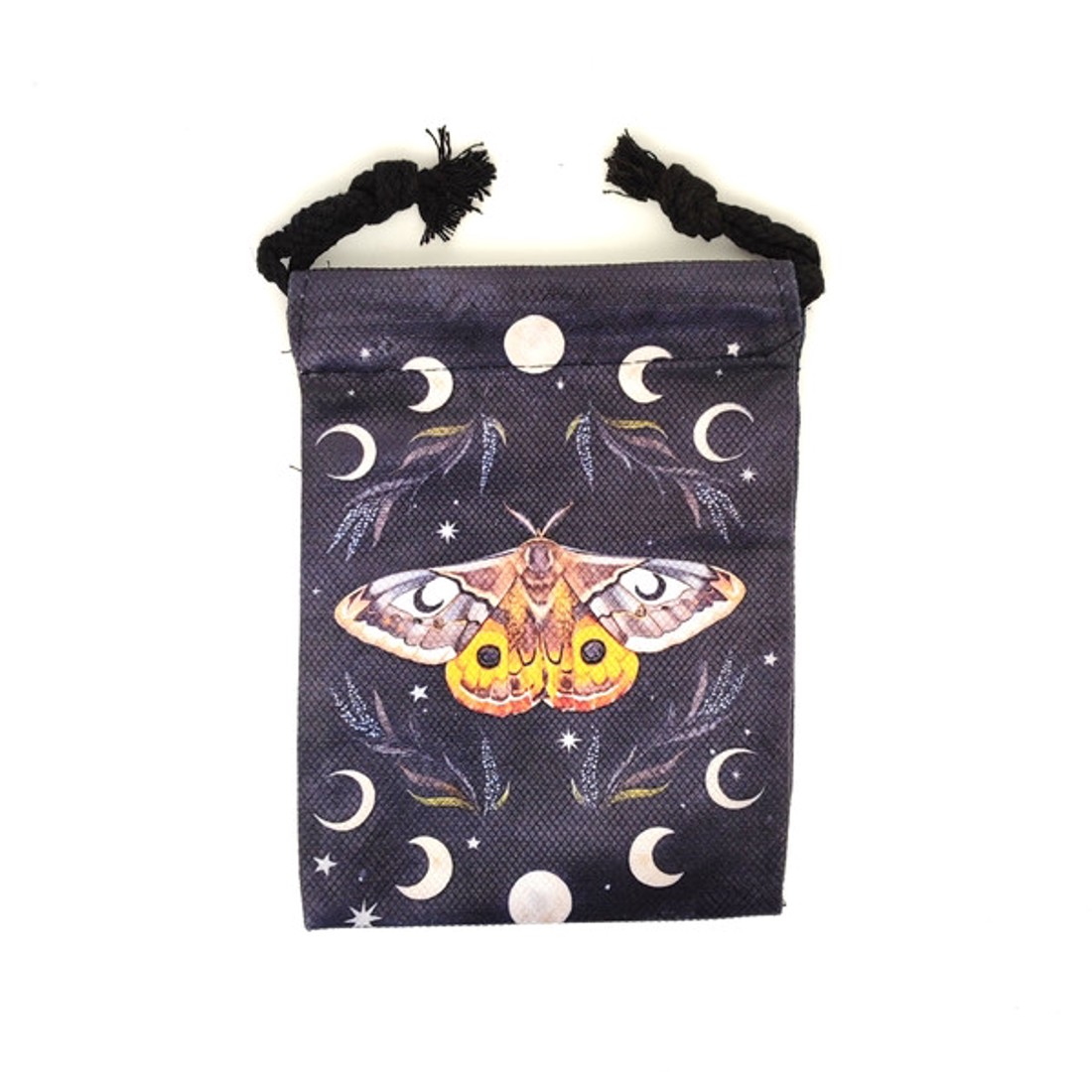 Pillangós holdfázis mintás szütyő � textil ajándéktasak 13x18 cm - otthon & életmód - papír, írószer - ajándékozás kellékei - ajándékzsák, csomagolás - Meska.hu