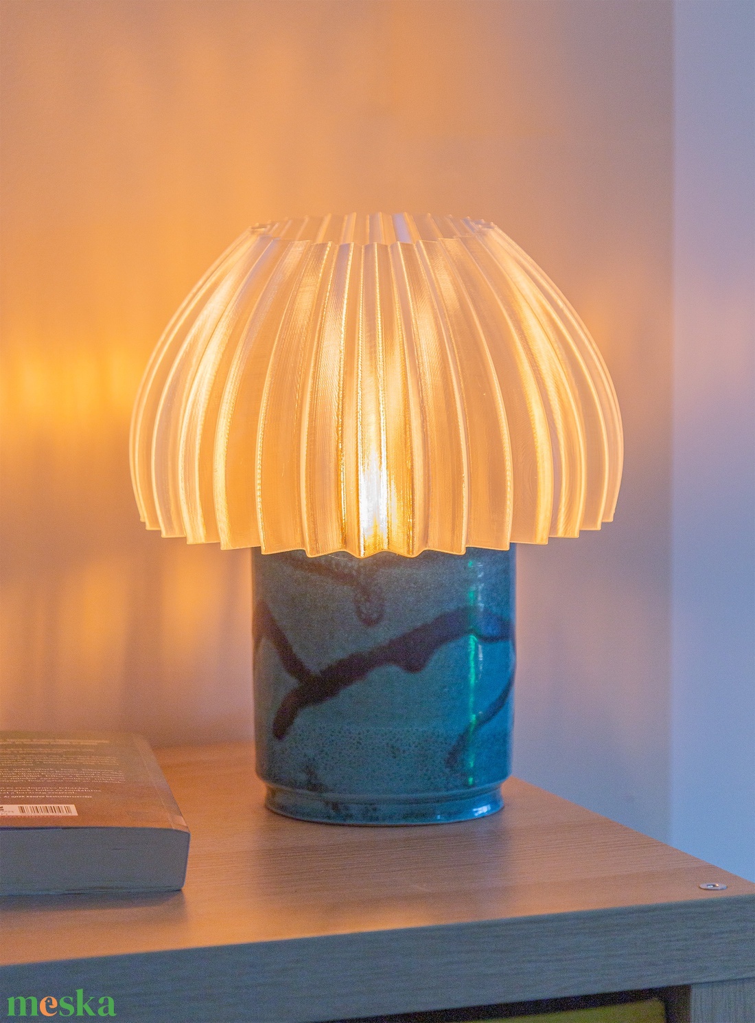 Nebula Glass asztali lámpa - otthon & életmód - lámpa - asztali lámpa - Meska.hu