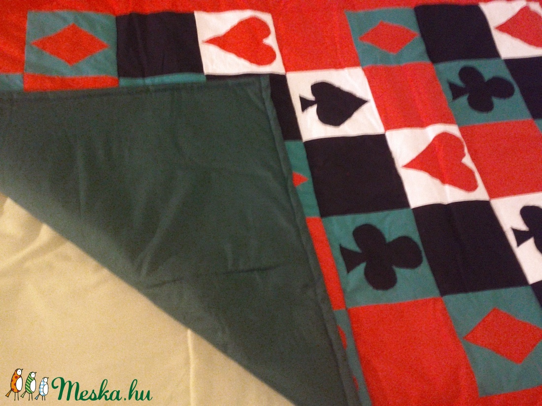 patchwork pókeres  ágytakaró - LEÁRAZTAM!! - otthon & életmód - lakástextil - Meska.hu